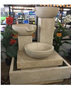 TRIO CASCADING FOUNTAIN - SANDSTONE  - $1595.00